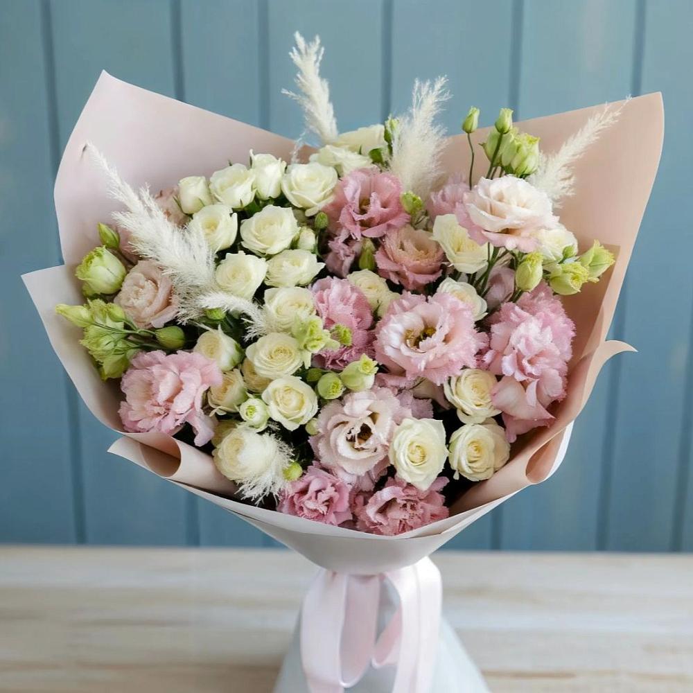 Букет цветов из: Альстромерии и Розы в Павлищево