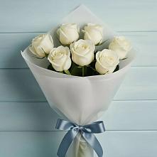 Букет 7 Белых роз Эдлесс Лав #REPLACE_PRED# Павлищево