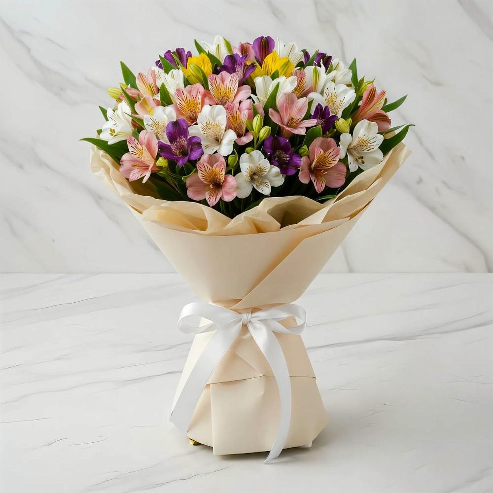 Букет цветов из: Альстромерии в Павлищево