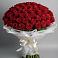 Букет 101 Красная роза Блэк Мэджик в Павлищево