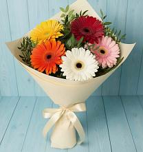 Букет цветов из:  Герберы в Павлищево