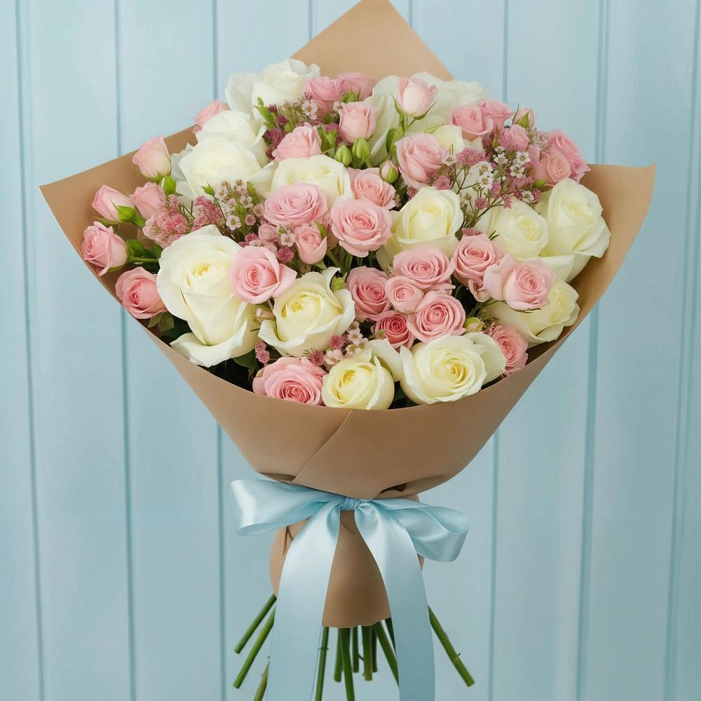 Букет цветов из: Розы в Павлищево