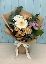 Букет цветов из:  Герберы и Хризантемы в Павлищево
