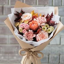 Букет цветов из:  Гвоздики, Хризантемы и Розы в Павлищево
