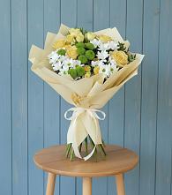 Букет цветов из:  Хризантемы и Розы в Павлищево