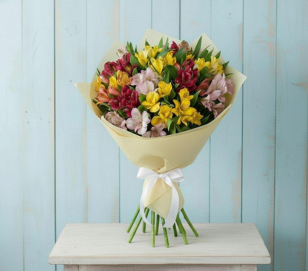 Букет цветов из: Альстромерии в Павлищево