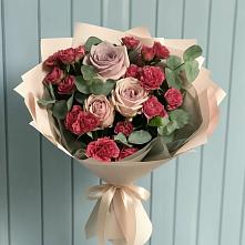 Букет цветов из:  Гвоздики и Розы в Павлищево