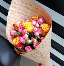 Букет цветов из:  Розы в Павлищево